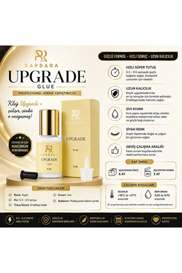 Dubai professional BARBARA UPGRADE GLUE 5 ML Profesyonel Kirpik Yapıştırıcısı