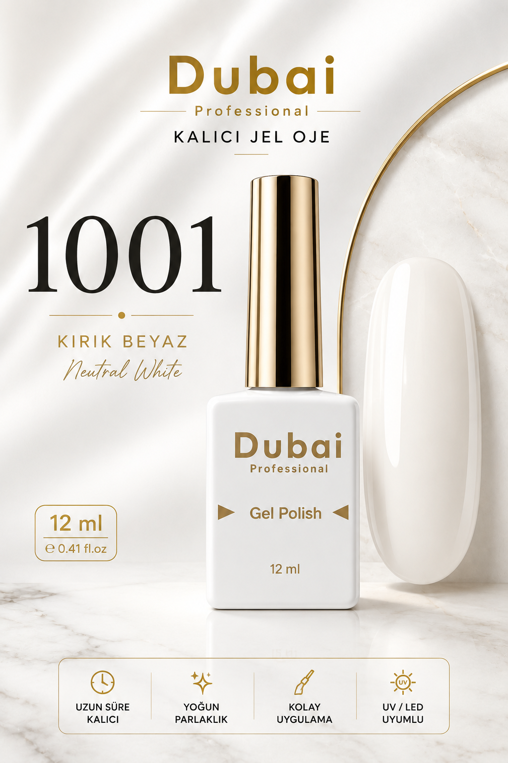 Dubai Professional Kalıcı Oje 12 ml No: 1001
