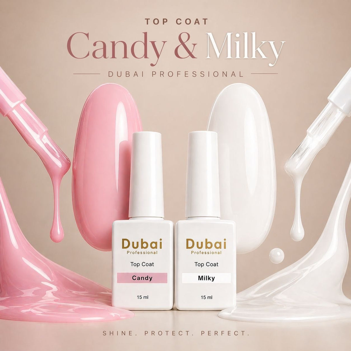 Dubai professional Milky Top Coat